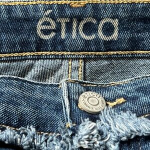 NEW Etica Boy Straight Leg Jeans Womens 31 Ankle Organic Ethical Eclectic